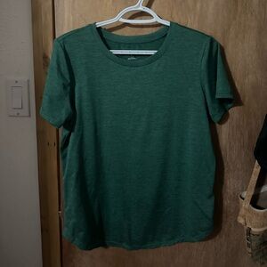 Green Women's athletic t-shirt